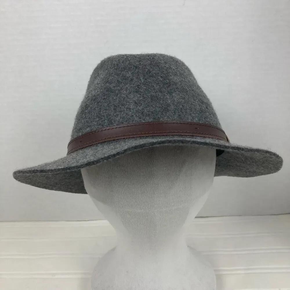 Sunday Afternoons Quinn Fedora Hat Womens OS Gray Wool Felt UPF50+ Outdoors Boho